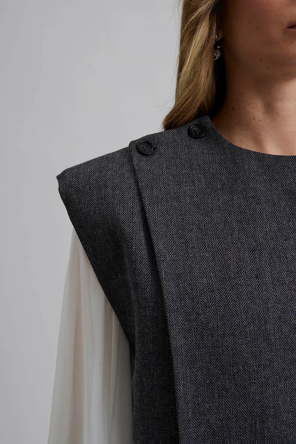 MARY VEST-Oversized vest