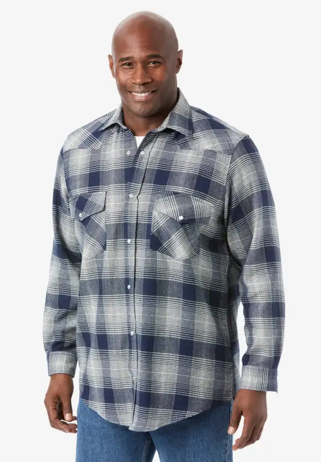 Western Snap Front Flannel Shirt