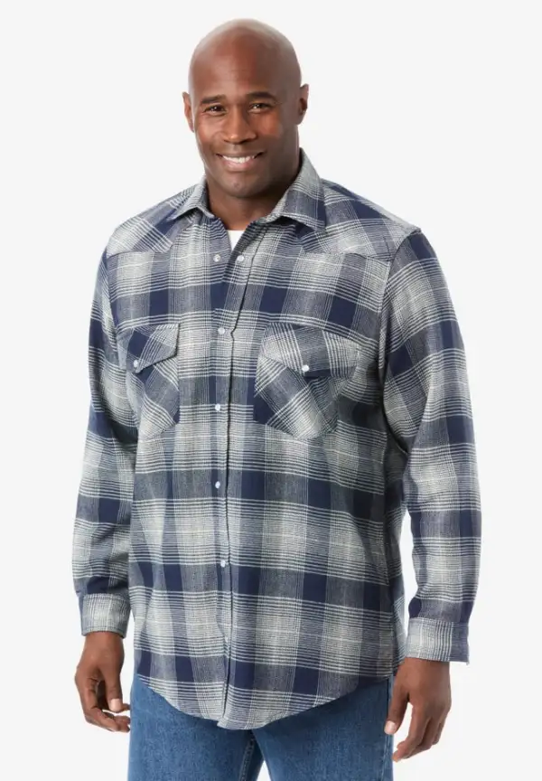 Western Snap Front Flannel Shirt