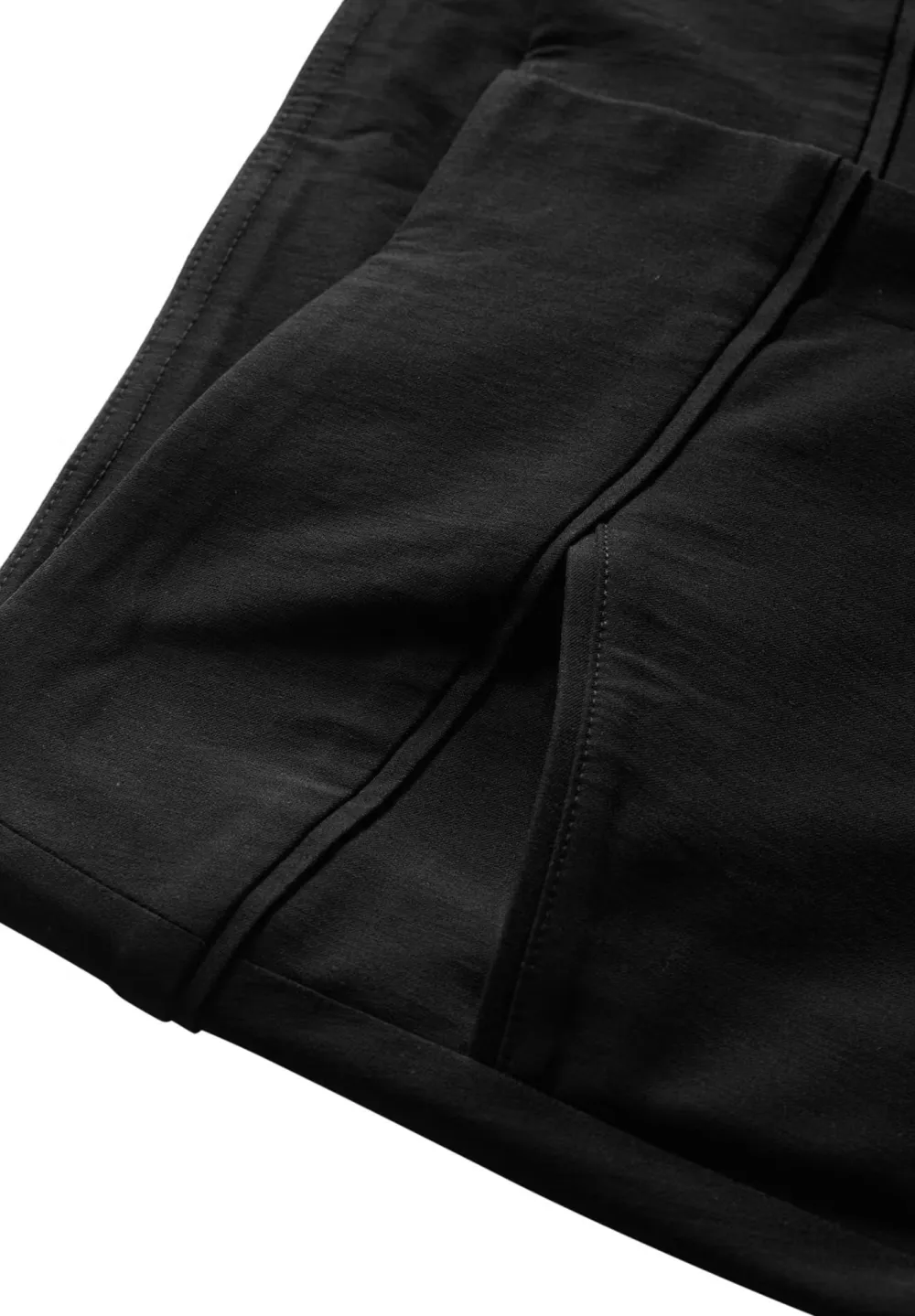 Solid Color Slanted Pocket Pants