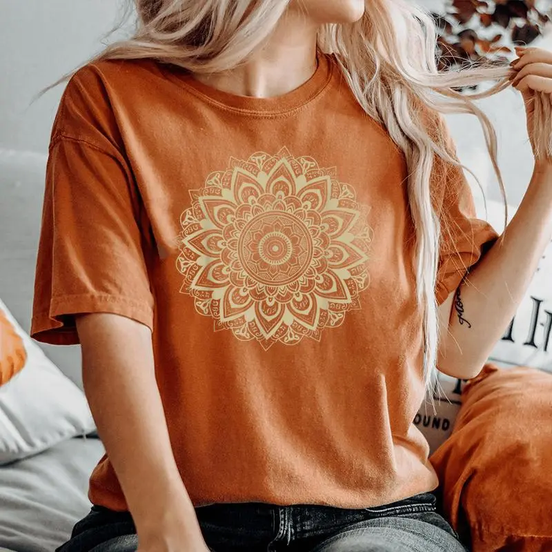 Subtle Mandala 8647 Resist Anti Trump Feminist Women's Oversized Comfort T-Shirt