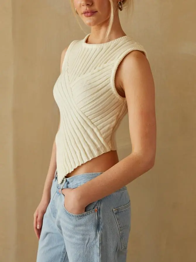 Robin Sleeveless Knit Sweater Tank Top