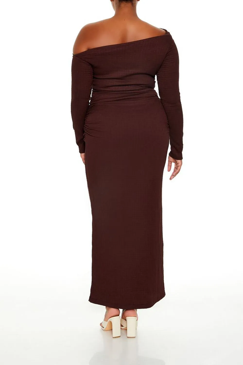 Plus Size Off-the-Shoulder Maxi Dress