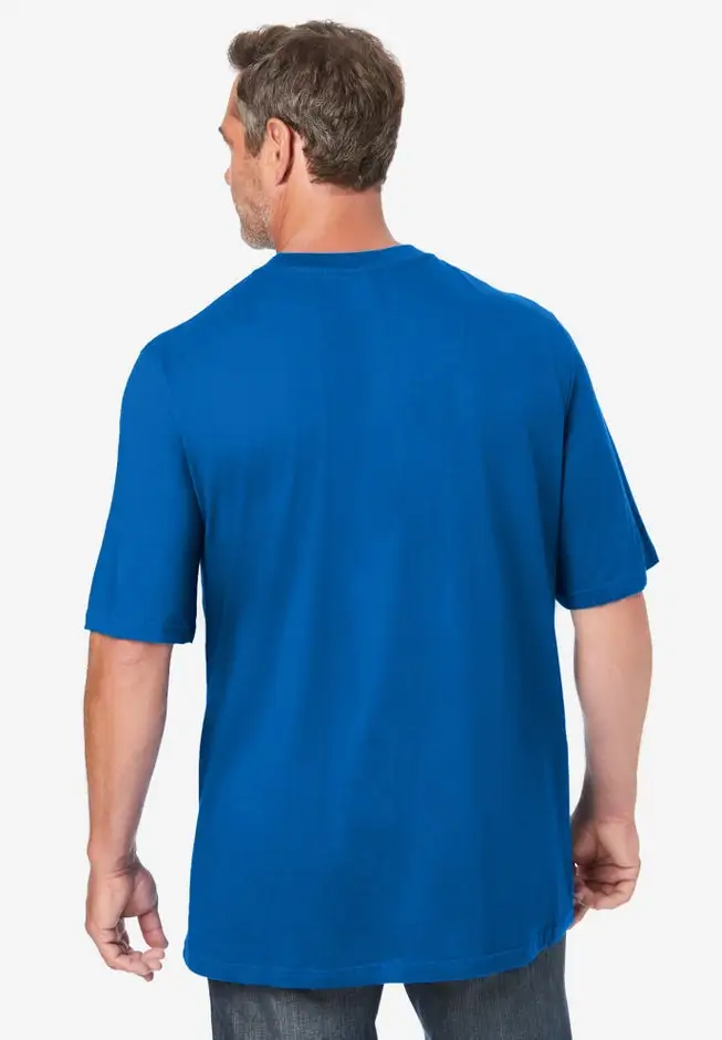 Shrink-Less Lightweight Pocket Crewneck T-Shirt