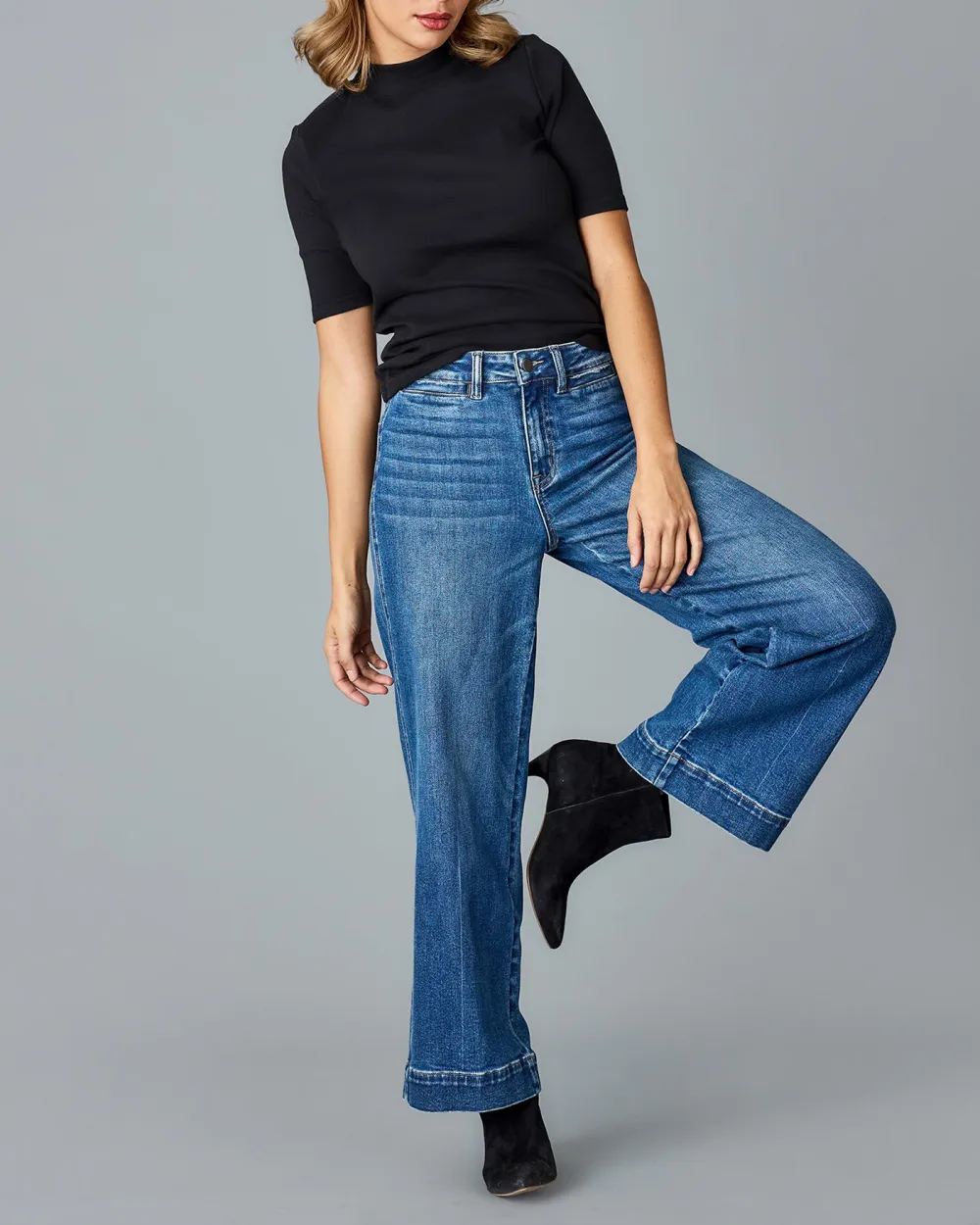 Classic Mock Neck Top