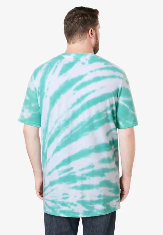 Shrink-Less Lightweight Longer-Length Crewneck Pocket T-Shirt