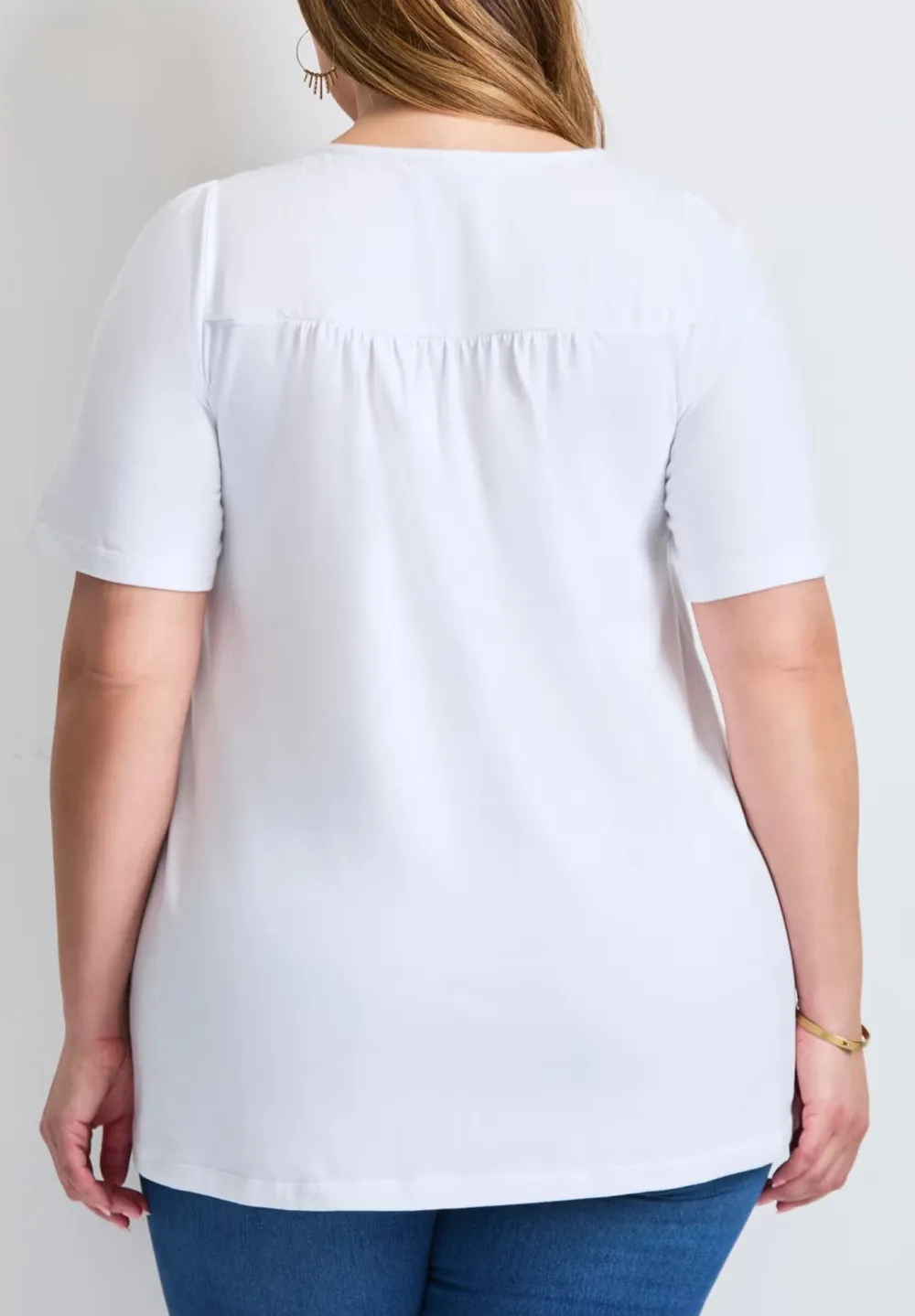 Square Neck Solid Color Top