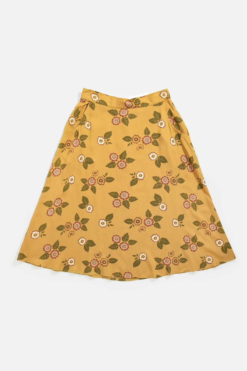 The Plants Print Casual Skirt