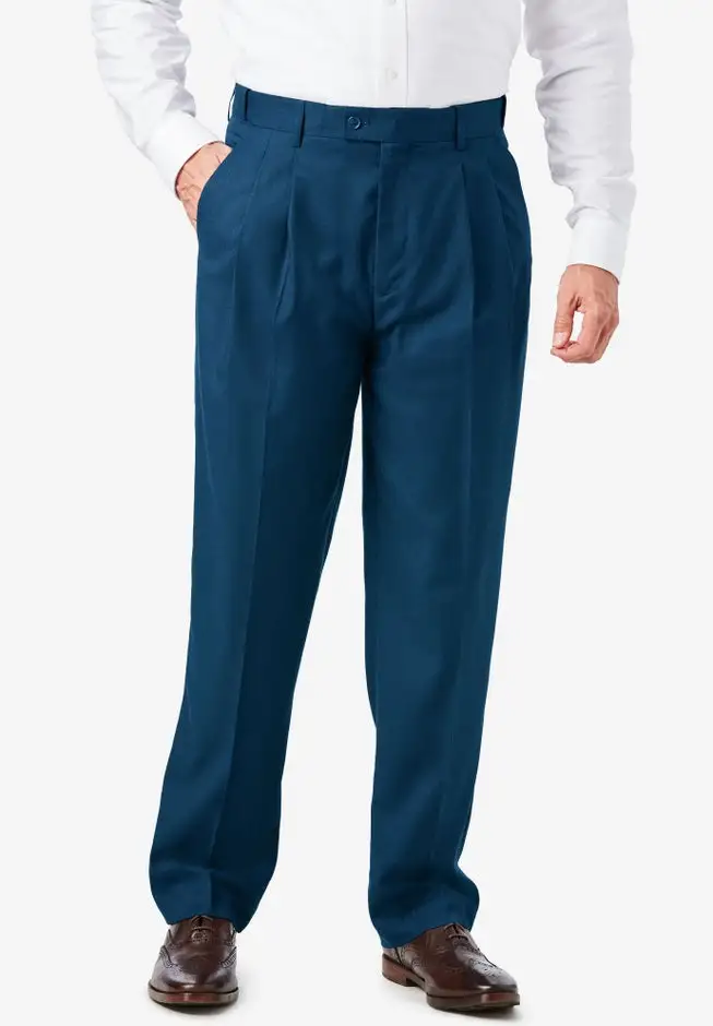 Easy Movement Pleat-Front Expandable Dress Pants