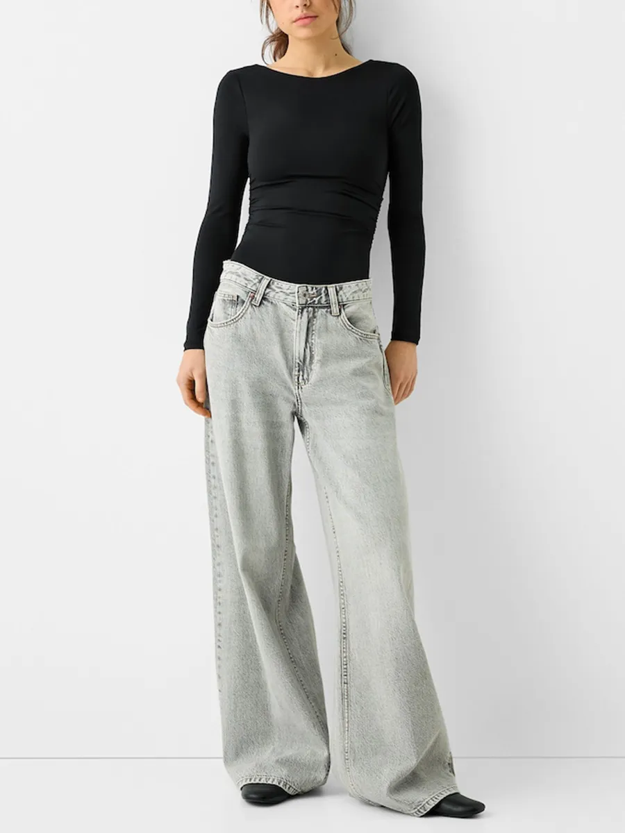 Long Sleeve Backless Bodysuit