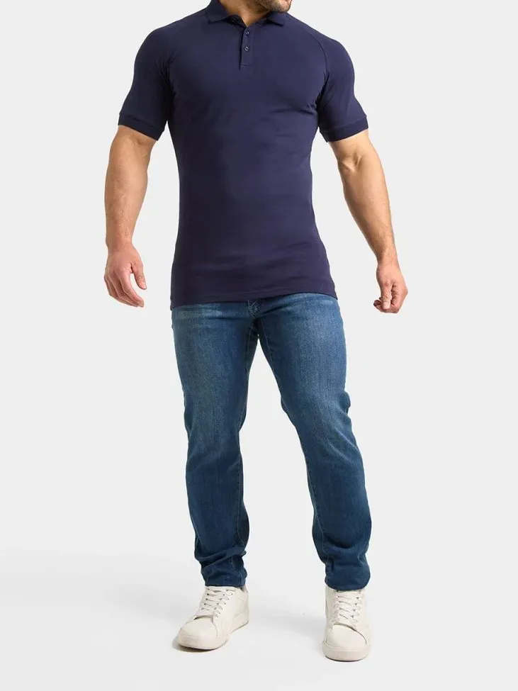 Navy Soft Simple Athletic Polo Shirt