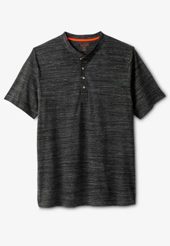 Heavyweight Short-Sleeve Henley Shirt