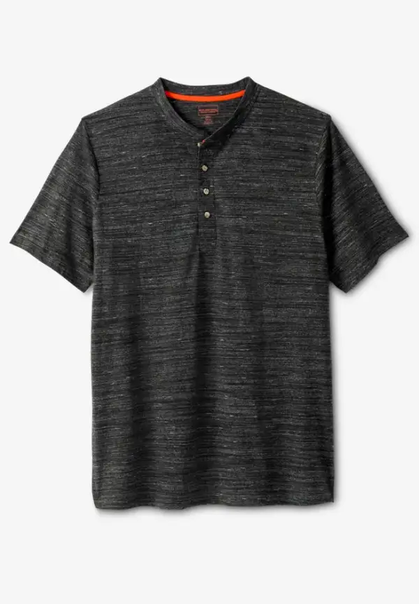 Heavyweight Short-Sleeve Henley Shirt