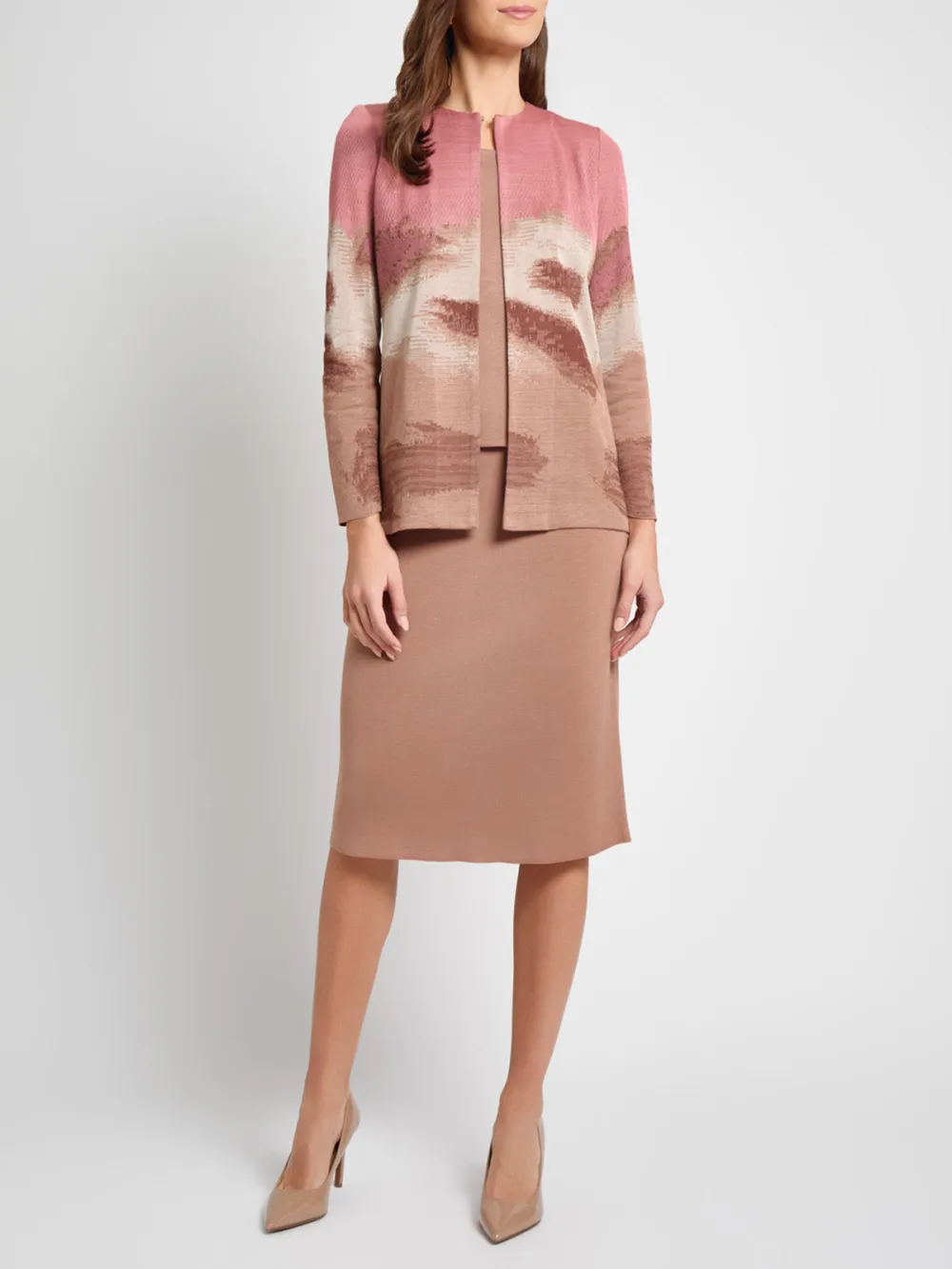 Round Neck Open Top Jacket