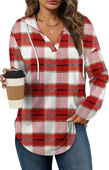 🎁Christmas Gifts🎁Women's Oversized Pullover Hoodie - Long Sleeve Loose Fit Sweatshirt