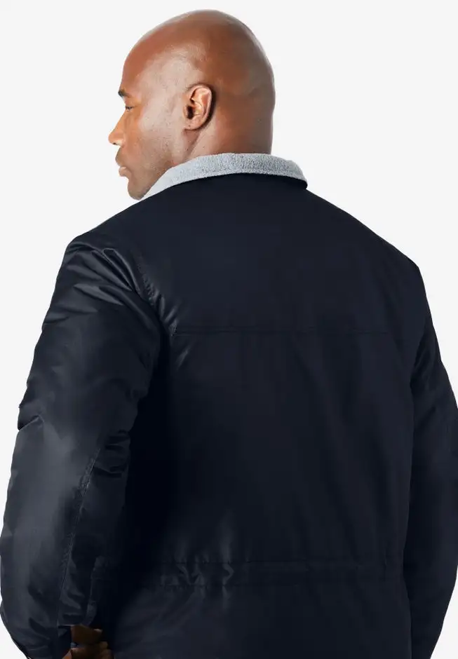 Longer-length Boulder Creek fleece-lined parka