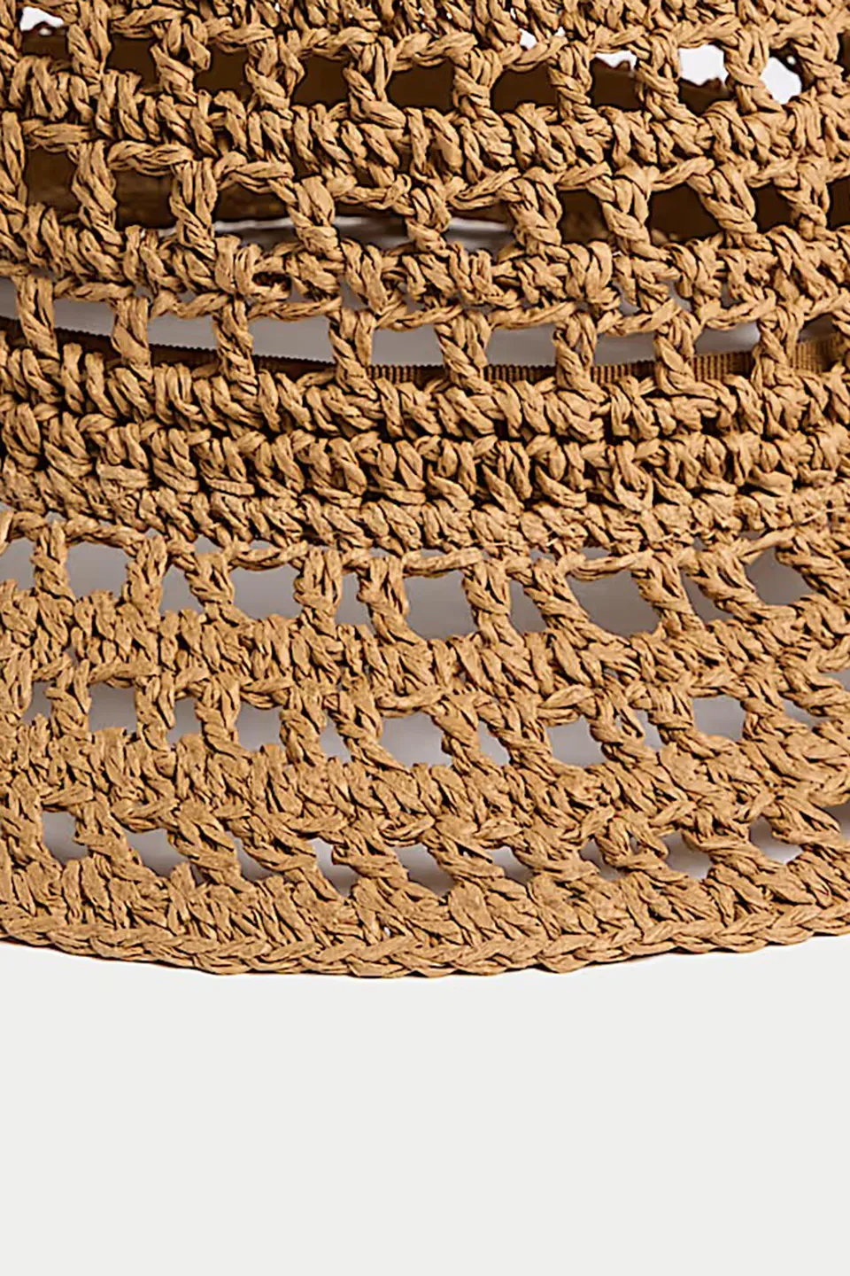Criss-Cross Woven Straw Hat