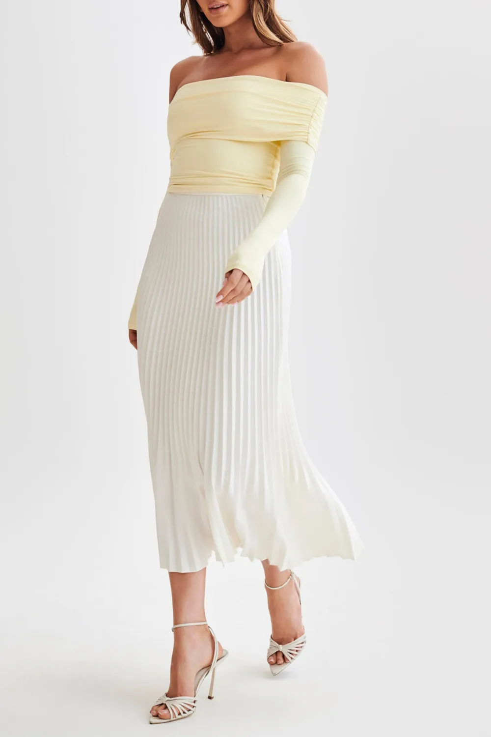 Recycled Nylon Off Shoulder Top