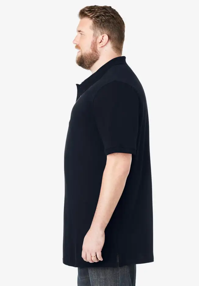 Longer-Length Shrink-Less™ Cotton Polo Shirt