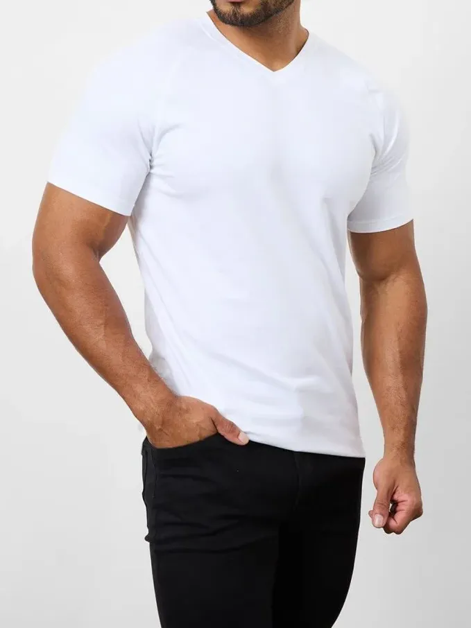 Men's Soft  Leisure V-Neck 5-Pack