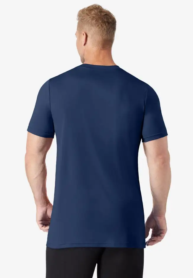 No Sweat Longer-Length Short Sleeve Crewneck Tee