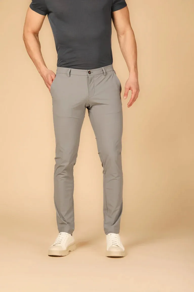 Men's Nylon Grey  Knit Fabric Super Slim Fit