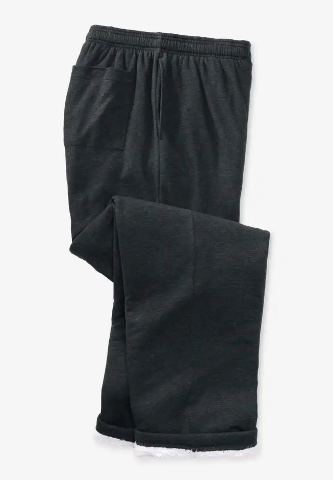 Sherpa Lined Full Elastic Sweatpants