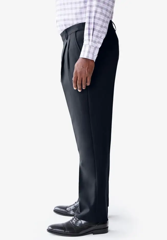 Easy Movement Pleat-Front Expandable Dress Pants