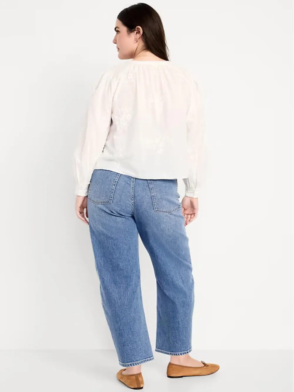 ⚡Last day Promotion🔥 Women's High-Waisted Barrel Ankle Jeans
