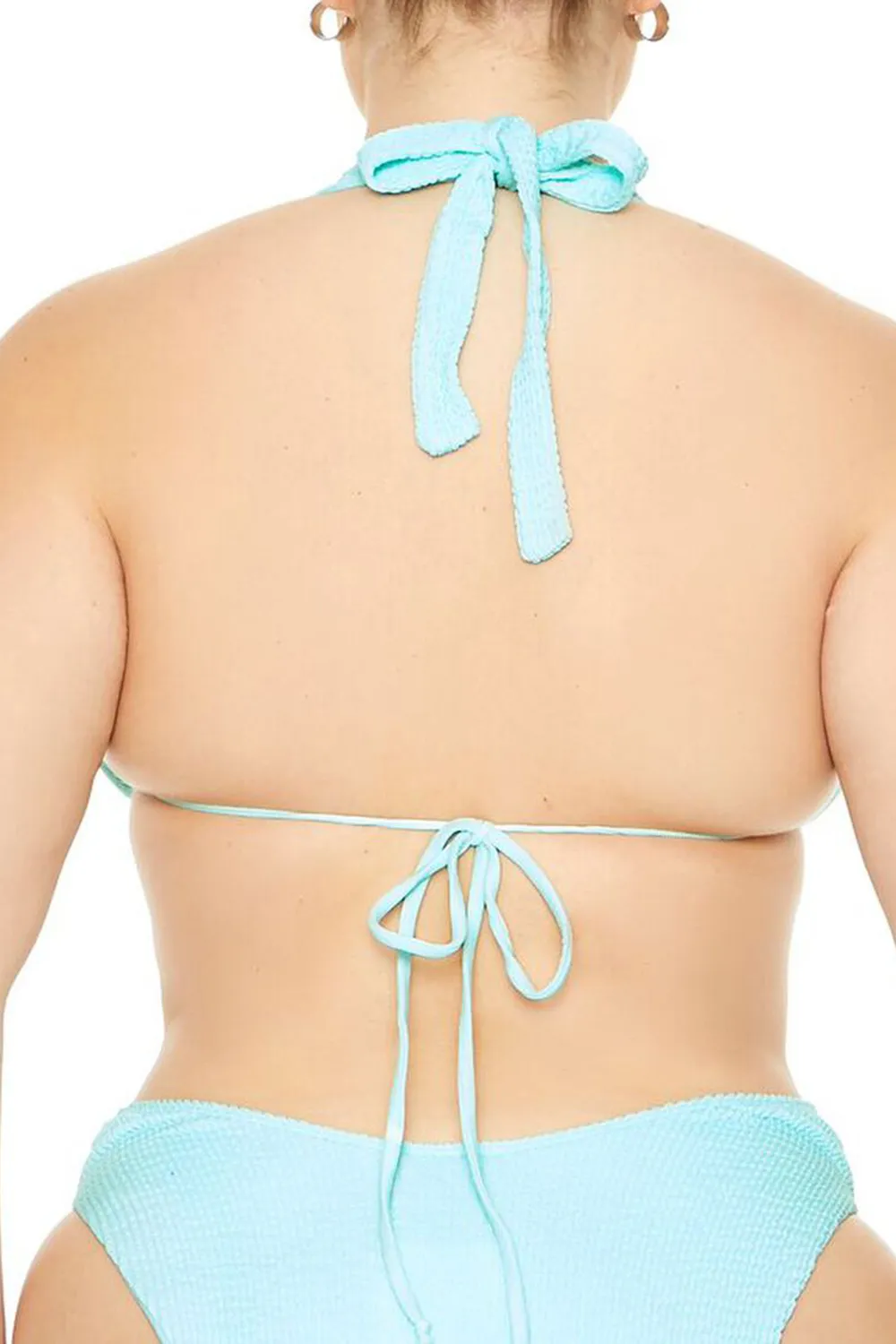 Plus Size Seamless Halter Bikini Top