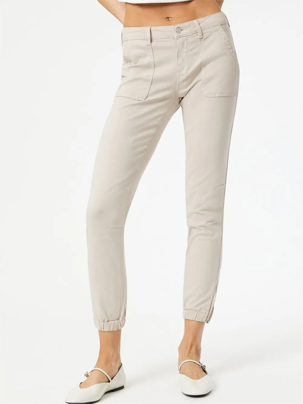 Slim Cargo Cotton Pants