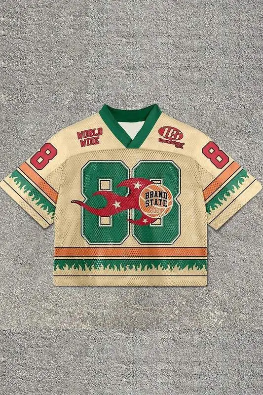 Velocity Cropped Jersey Top