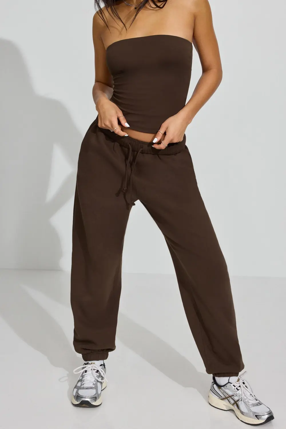 Strapless Brown Tube Top