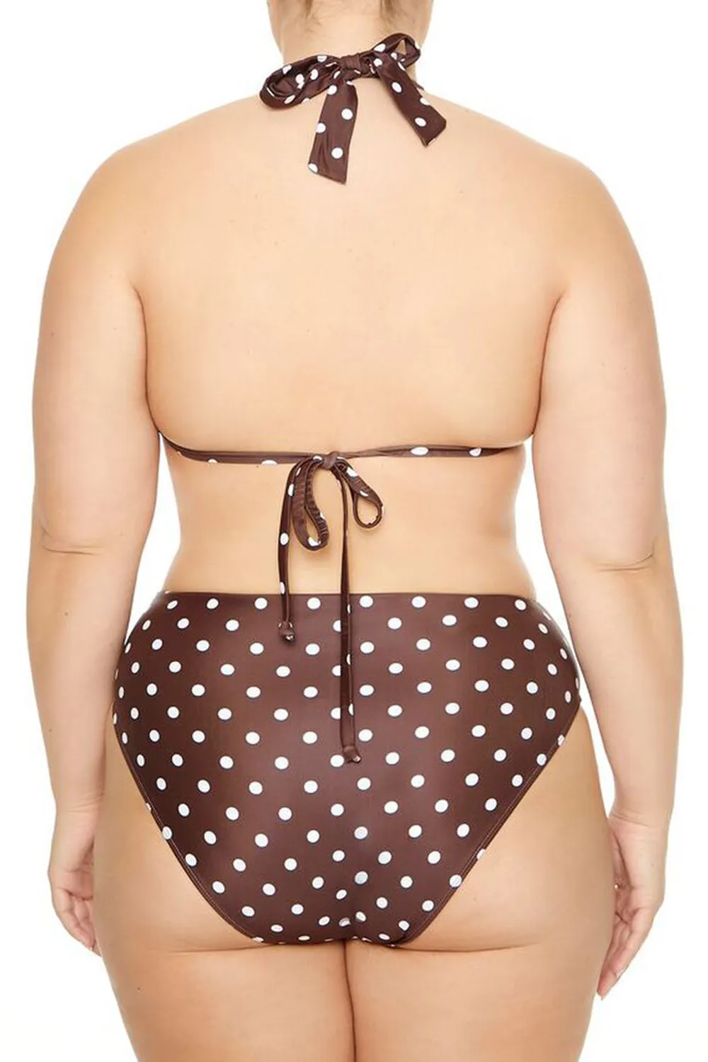 Plus Size Polka Dot Bikini Bottoms