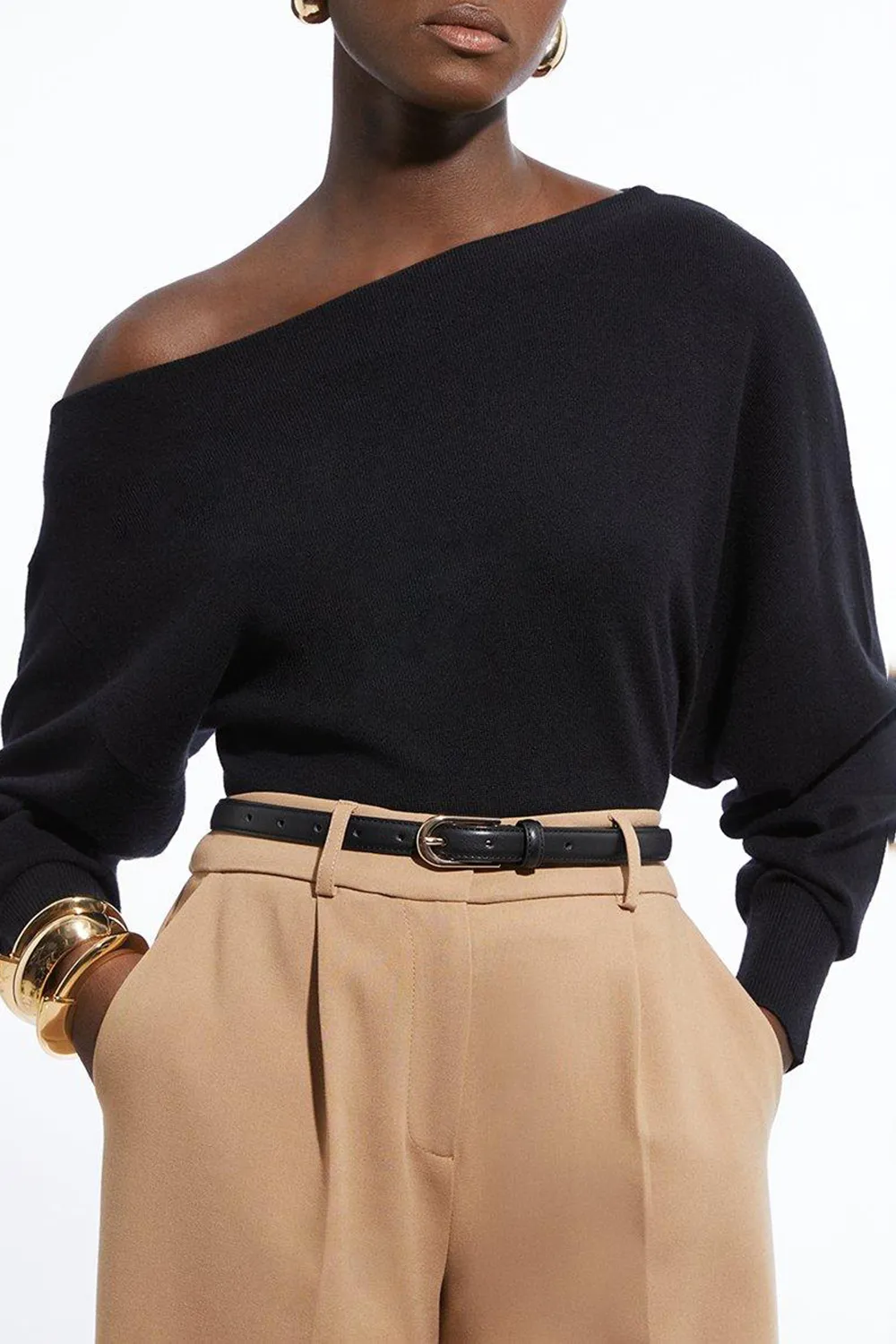Blend Off The Shoulder Knit Top