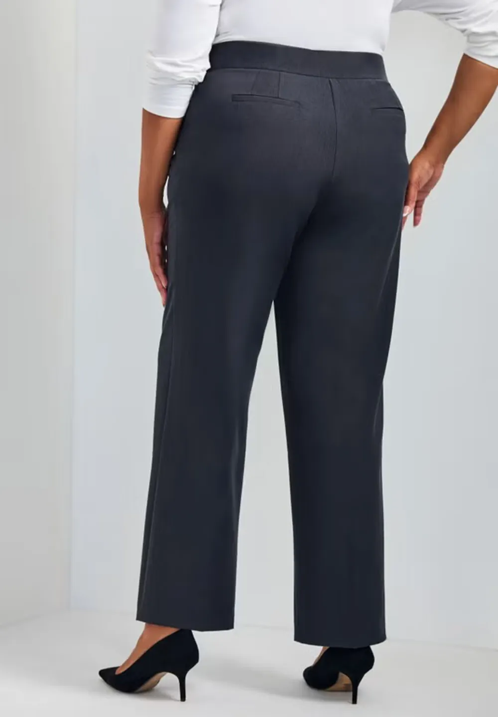 Solid Color Zipper Pants