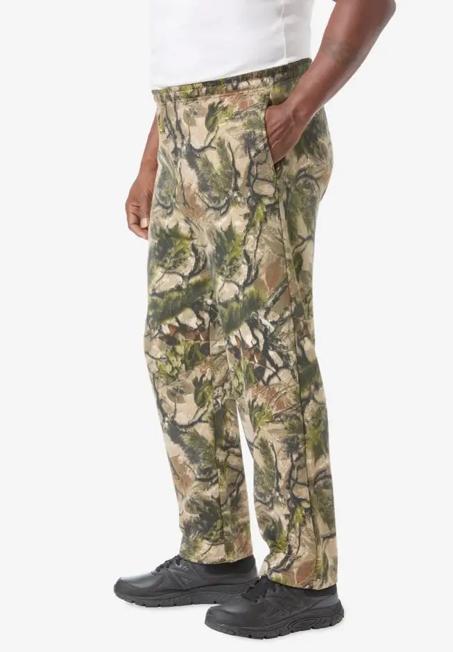 Fleece Open-Bottom Sweatpants