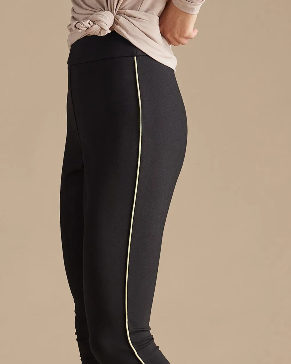 Black Elastic Waist Legging