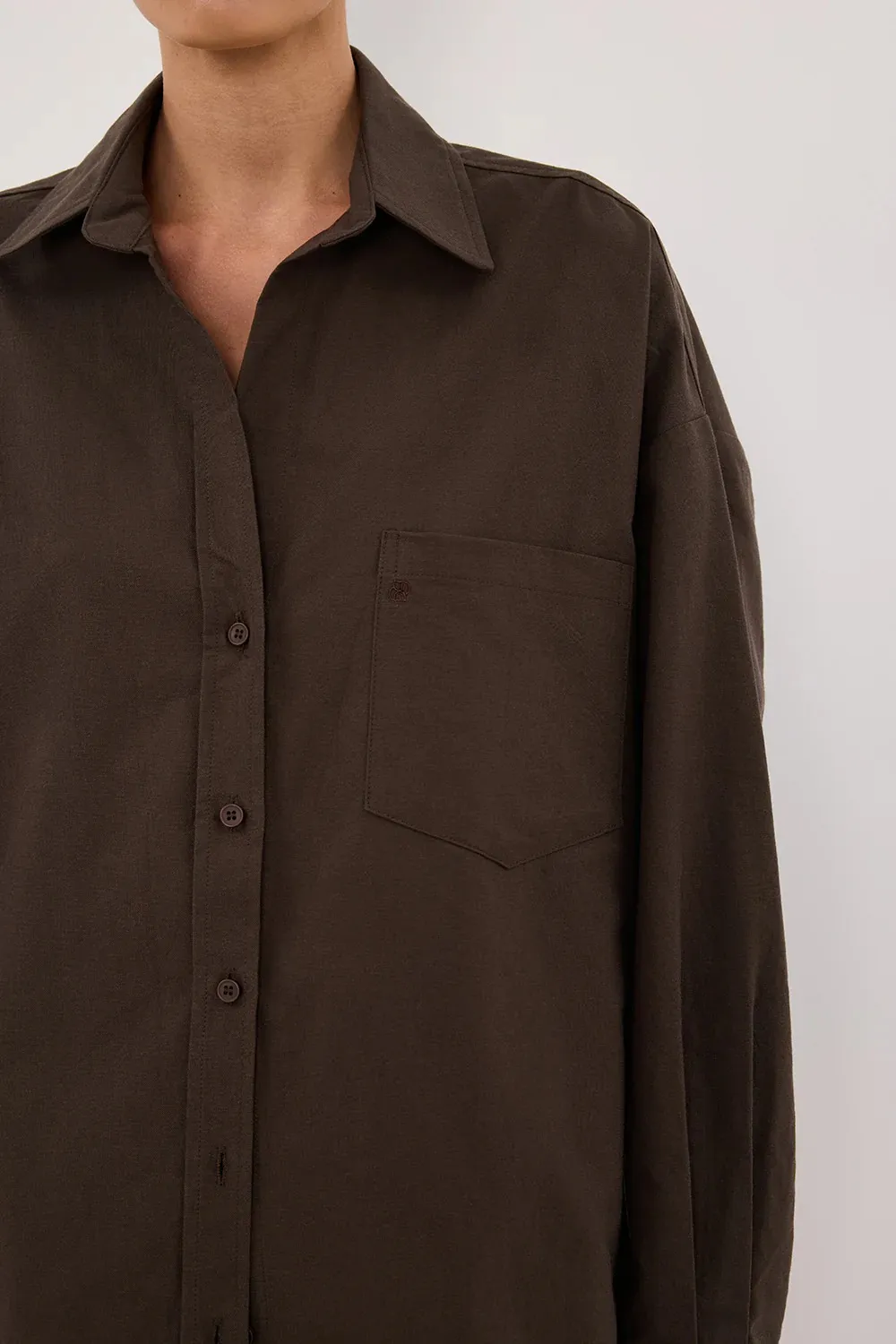 SOLID COTTON SHIRT