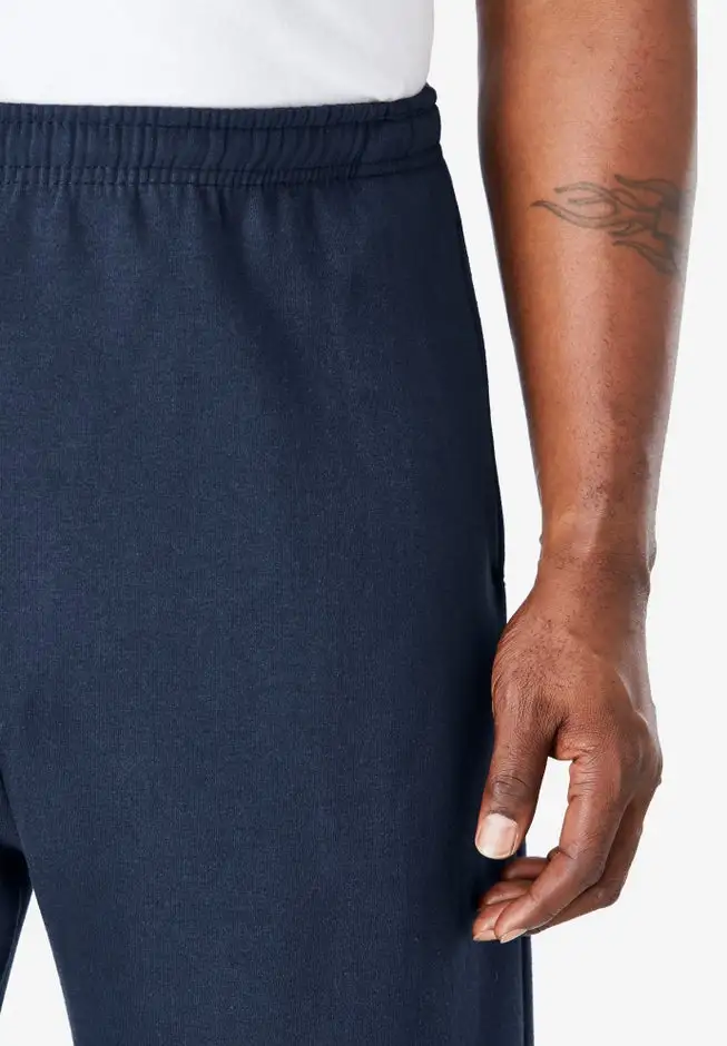 Fleece Open-Bottom Sweatpants