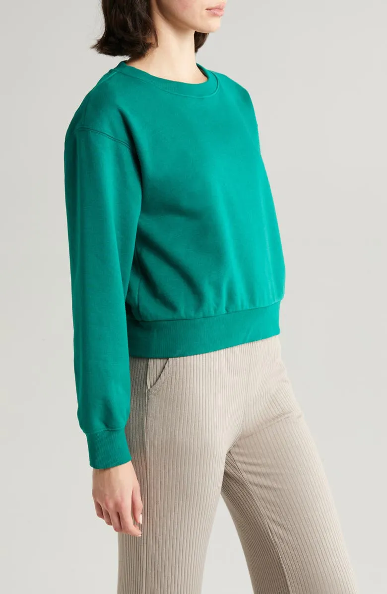 Casual Style Regular Crewneck Sweatshirt