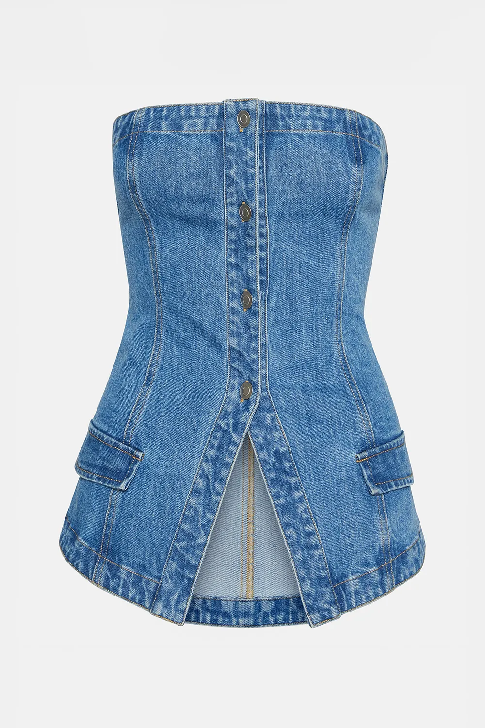 Blue Denim Top