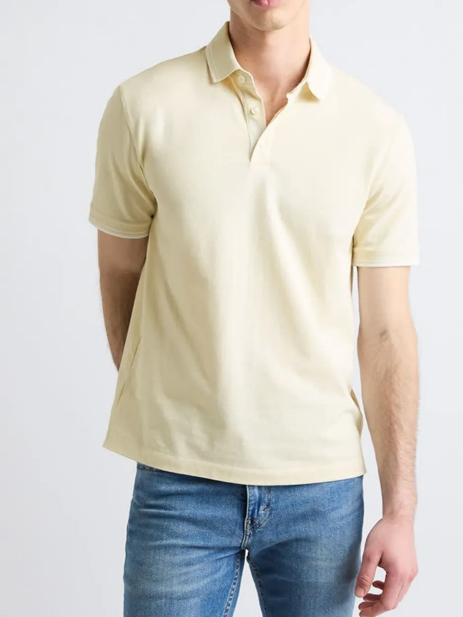 Almond Milk Casual Style Short-Sleeve Polo