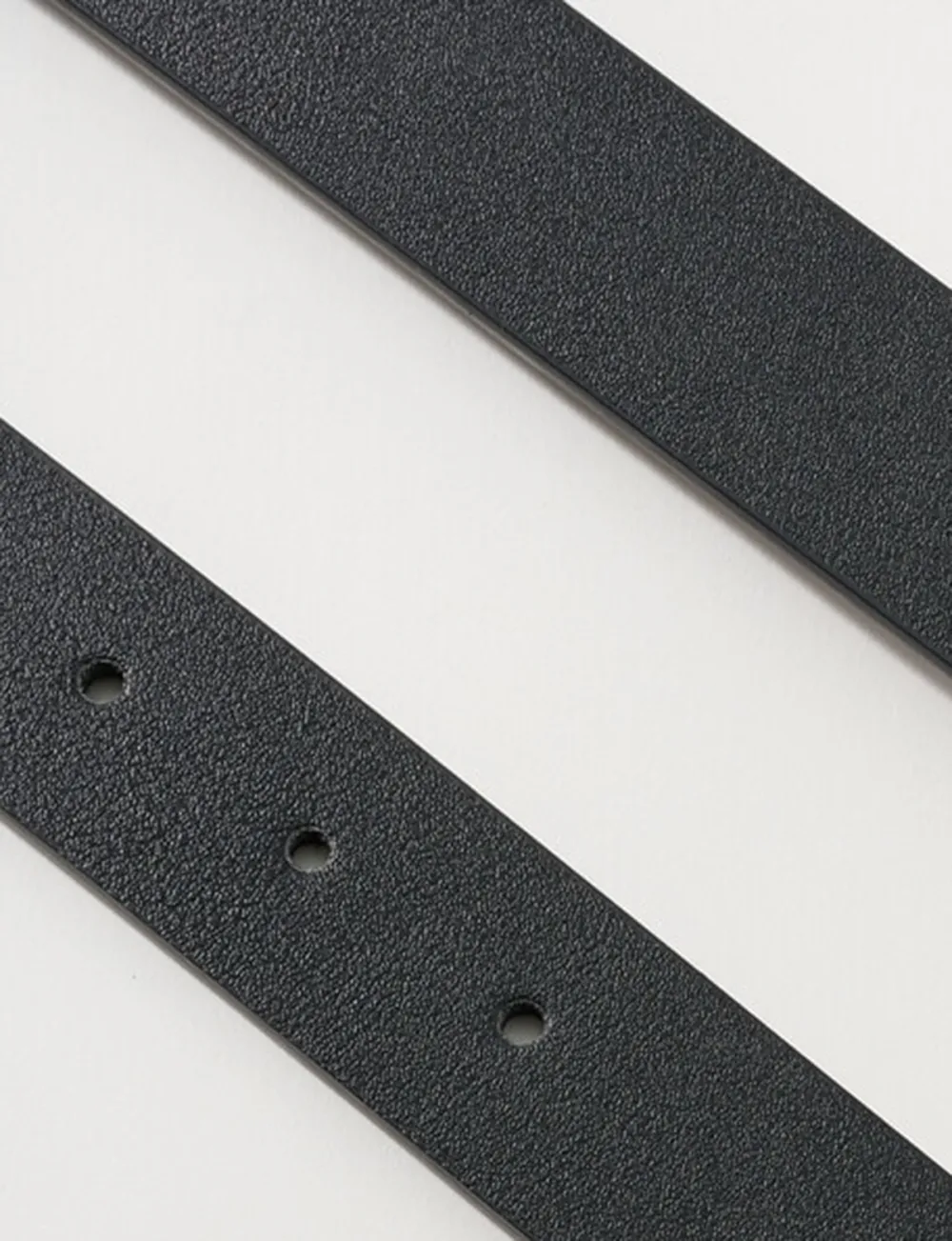Soft Adjustable Black Leather Belt