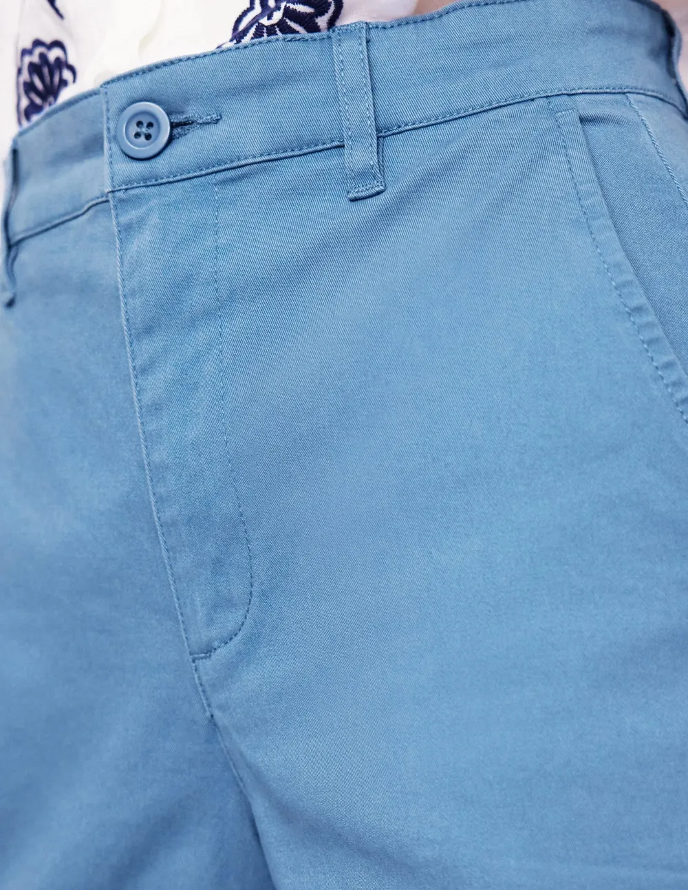 Light Blue Chino Shorts