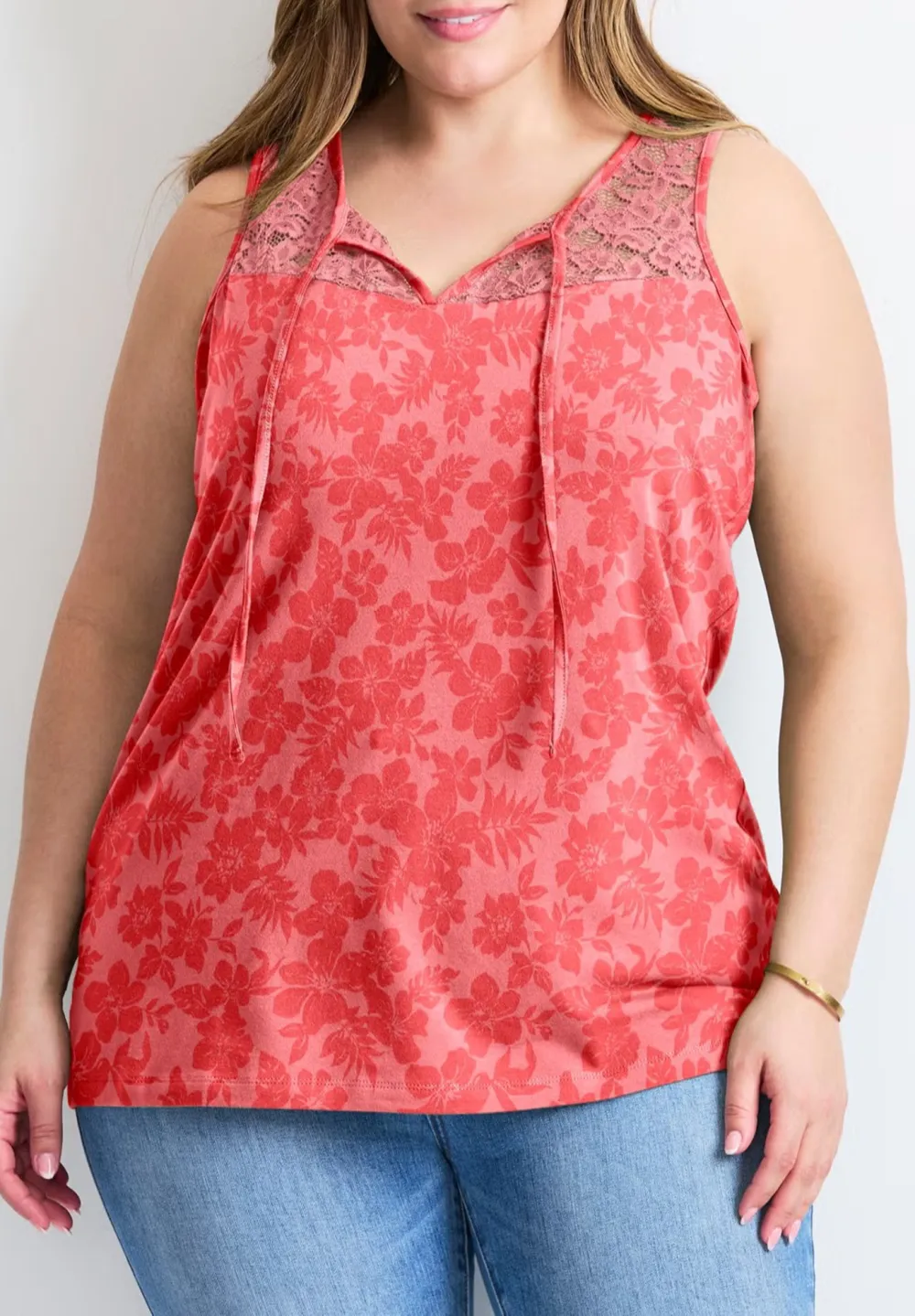 Round Neck Sleeveless Top