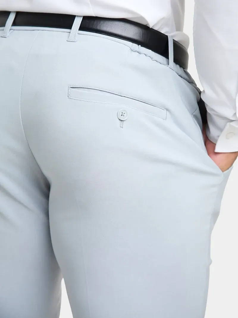 Light Grey  Hight-End Comfortable Suit Trousers