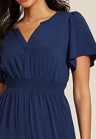 Notch Neck Jumpsuit