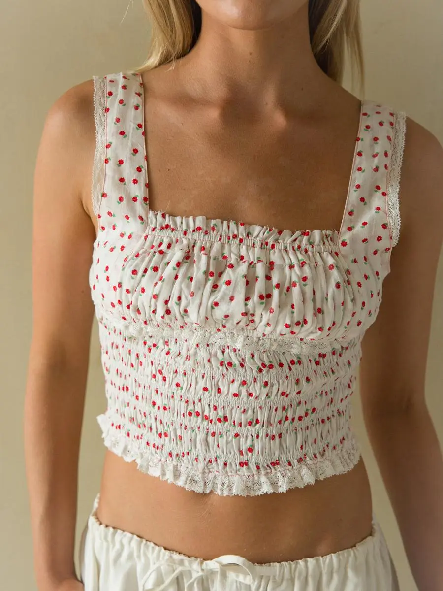 Posie Picnic Smocked Top