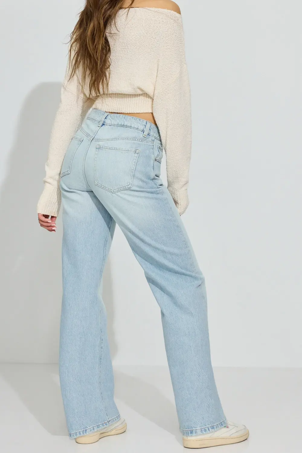 Wide Leg Light Blue Jeans